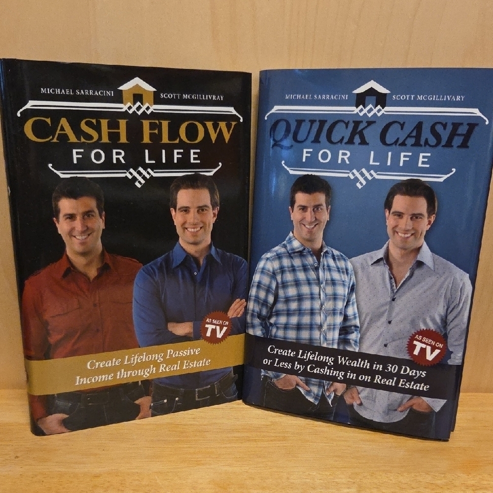 [Set of 2] Cash Flow For Life + Quick Cash For Life Books | As Seen On TV